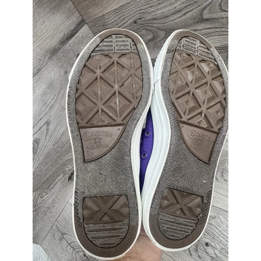 Converse Chuck Taylor All Star Low Top Purple Sneakers Mens 5 Womens 7 - Picture 7 of 10